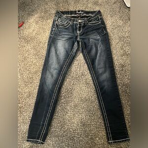 Amethyst Jeans Dark Blue Skinny Women's Jeans